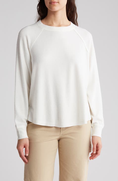 Lucky Brand Women's Long Sleeve Scoop Neck Embroidered Yoke Button