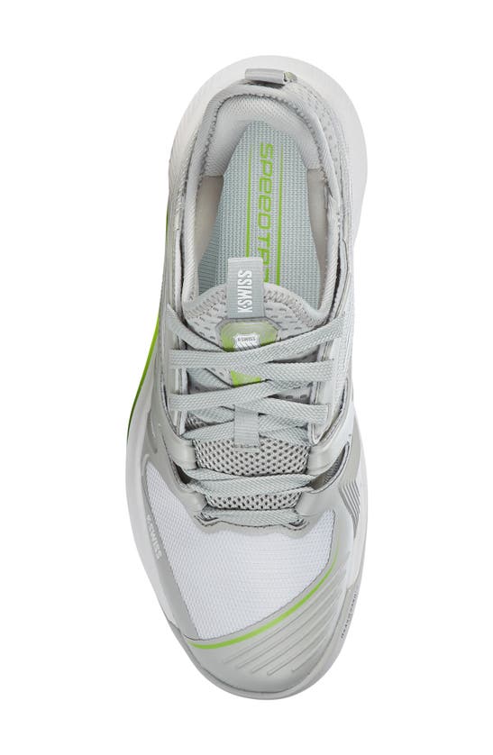 Shop K-swiss Speedtrac Sneaker In Grey Volt/ White/ Limon