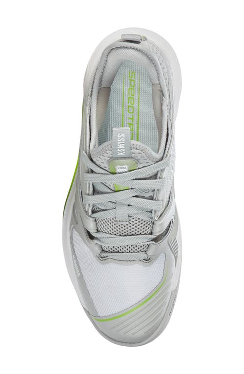 Shop K-swiss Speedtrac Sneaker In Grey Volt/white/limon