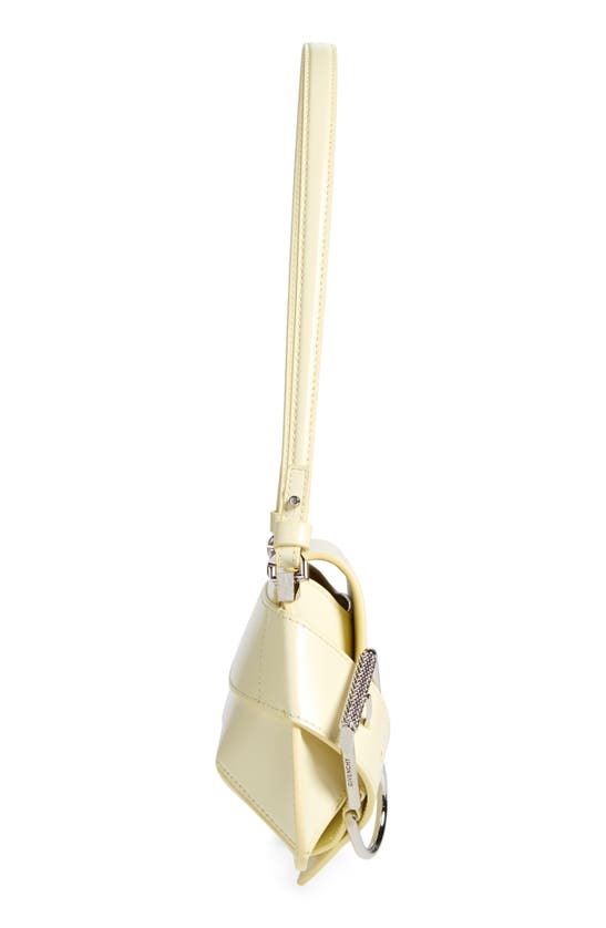 Shop Givenchy Voyou Leather Flap Shoulder Bag In Soft Yellow