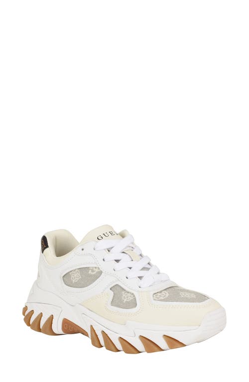 Guess Norina Sneaker In White/beige