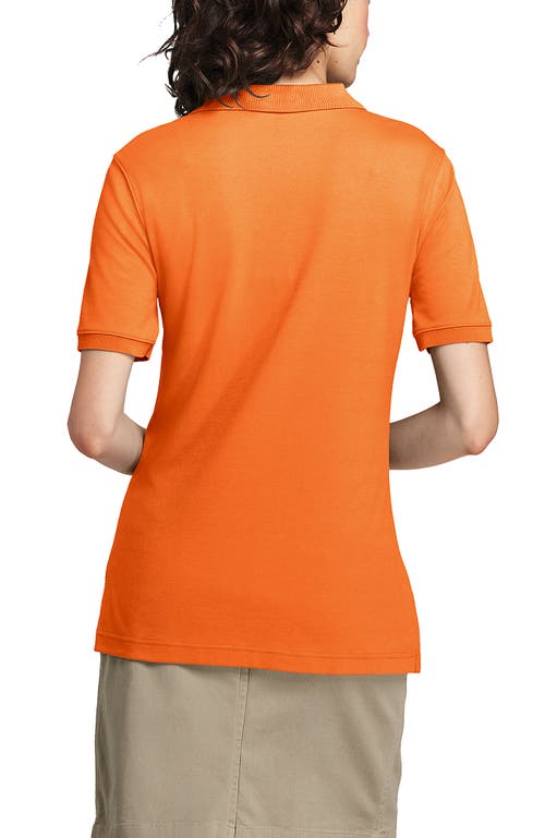 LANDS' END LANDS' END SCHOOL UNIFORM SHORT SLEEVE INTERLOCK POLO SHIRT