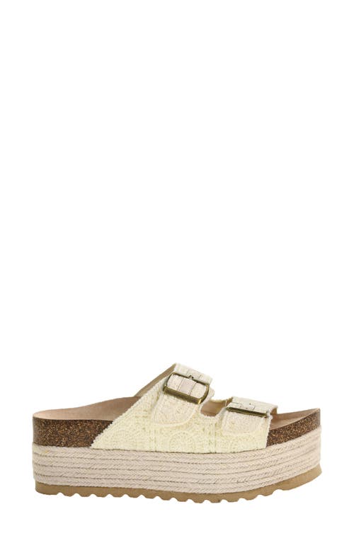 Shop Dirty Laundry Pretends Espadrille Platform Slide Sandal In Natural