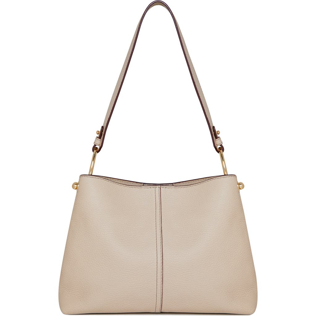 Strathberry Lana Leather Hobo Bag In Oat