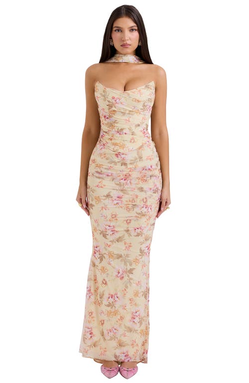 House Of Cb Cassidy Floral Print Maxi Skirt In Sun Bleached