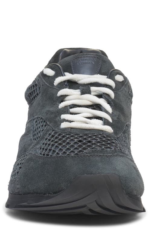 Bottega Veneta Textured Suede And Mesh Grey Sneakers In Shadow Grey