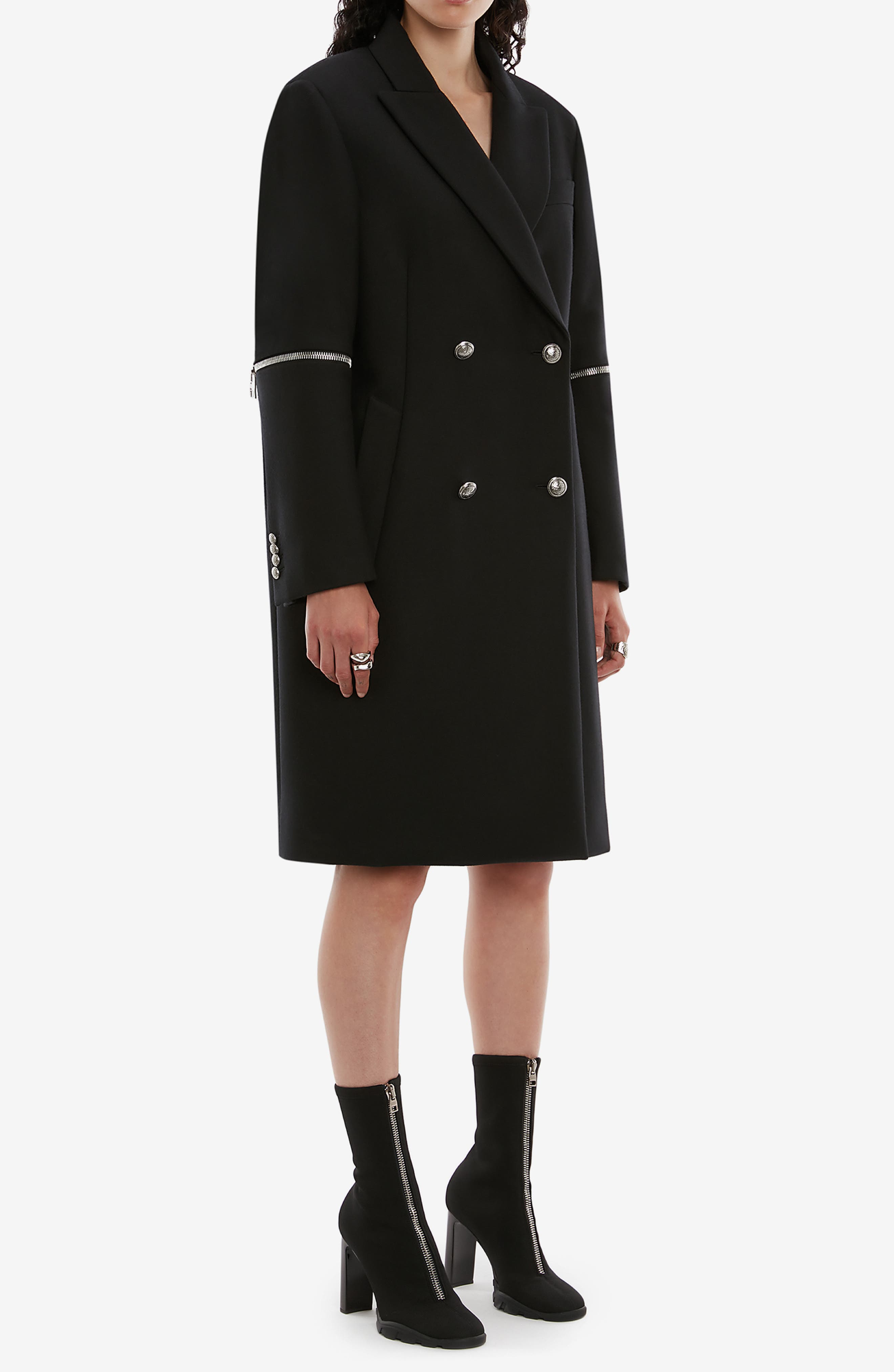 alexander mcqueen wool coat