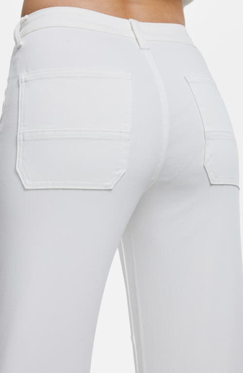 Shop Bayeas Eva High Waist Wide Leg Jeans In White