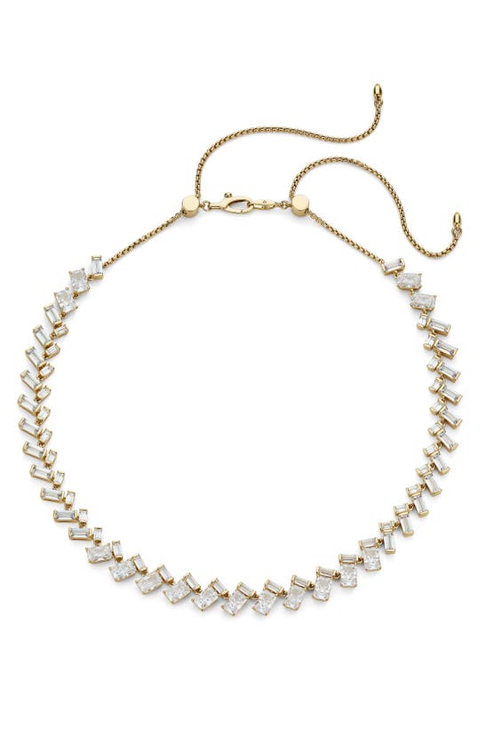 Shop Nadri Gwen Cubic Zirconia Collar Necklace In Gold
