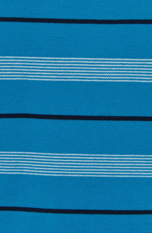 Shop Bench . Milos Striped Cotton T-shirt In Ocean Blue