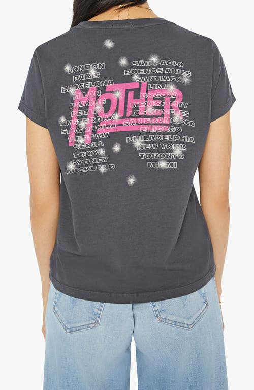 Shop Mother The Goodie Goodie Embellished Cotton Graphic T-shirt In  World Tour