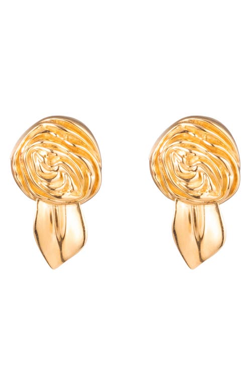 Sterling King Mini Rosette Stud Earrings in Gold at Nordstrom