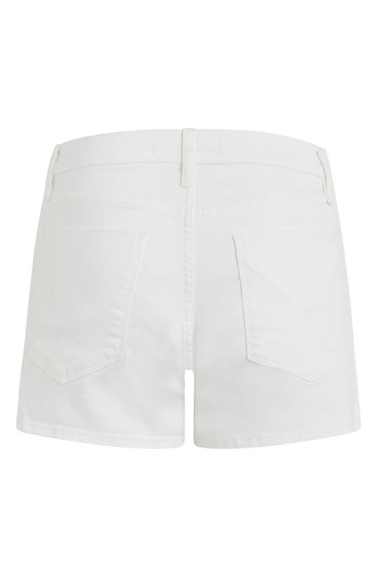 Hudson Jeans Gemma Mid-rise Clean White Short In White