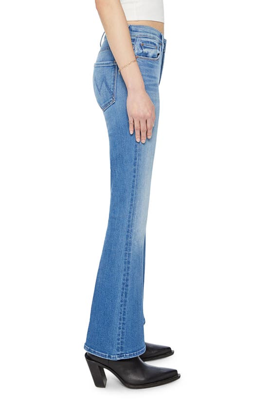 Mother Weekender Flared Jeans In Blue In Blue