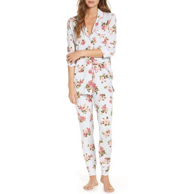 Rachel Parcell Long Sleeve Print Pajamas, Blue (Nordstrom Exclusive)