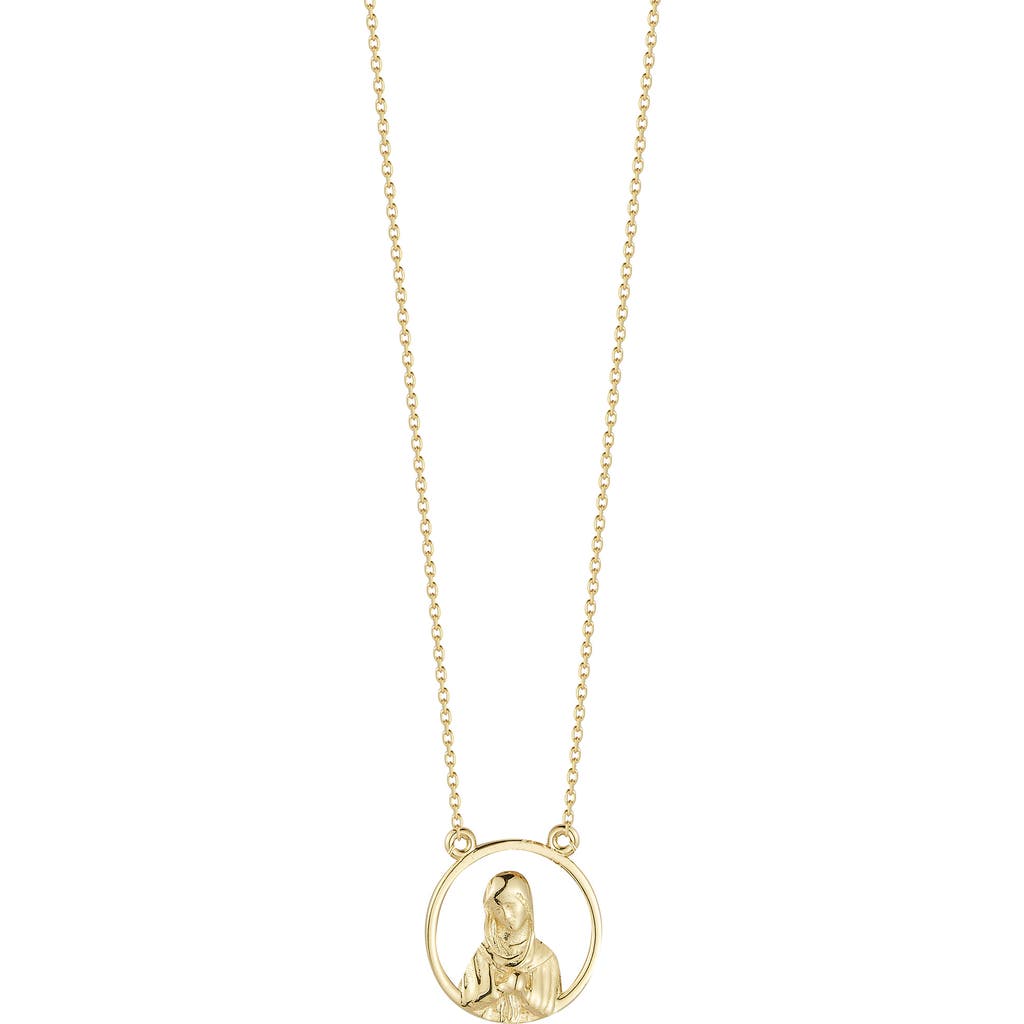 Ember Fine Jewelry 14k Open Mary Necklace In Gold