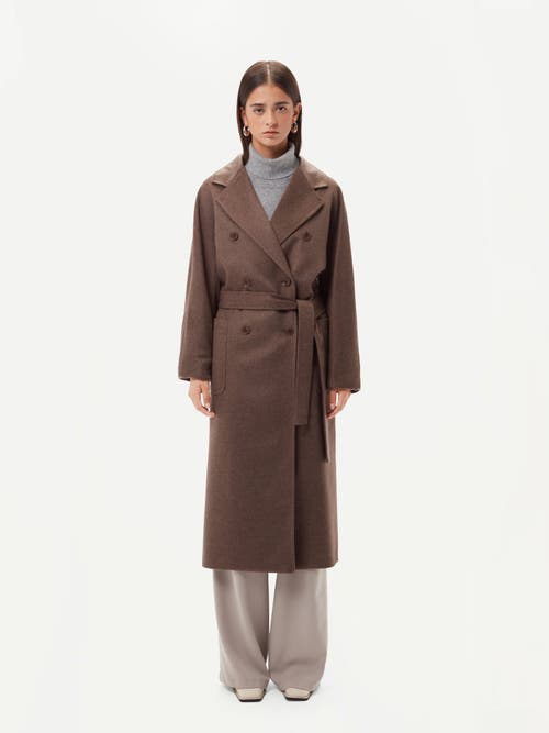 GOBI MONGOLIAN CASHMERE GOBI MONGOLIAN CASHMERE DOUBLE BREASTED LONG COAT 