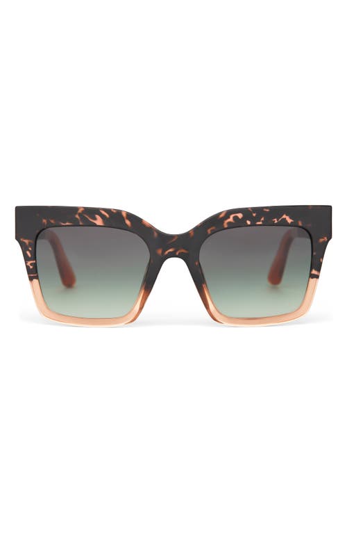 Toms Adelaide 52mm Gradient Square Sunglasses In Tortoise Apricot Crystal Fade