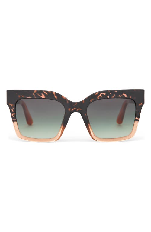 Shop Toms Adelaide 52mm Gradient Square Sunglasses In Tortoise Apricot Crystal Fade