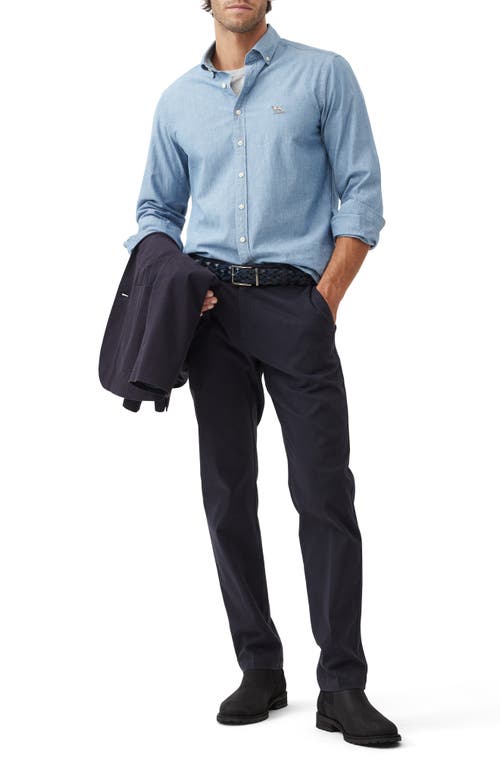 Shop Rodd & Gunn Hamner Springs Flat Front Stretch Twill Chinos In Marine