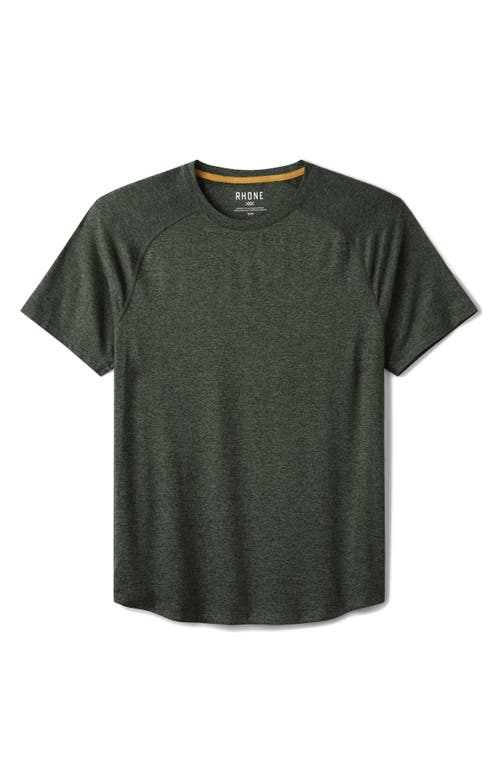 Shop Rhone Atmosphere Performance T-shirt In Jungle Green Heather