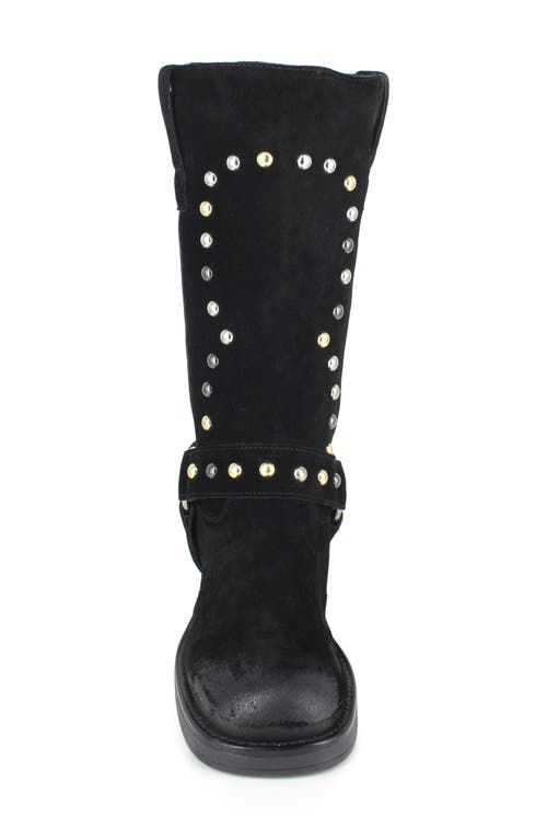 Shop Ziginy Cinnia Studded Water Resistant Boot In Black