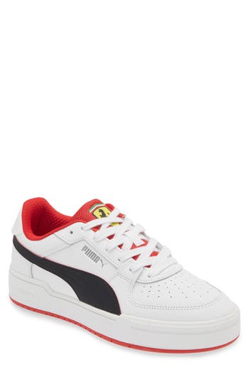 Puma X Ferrari Ca Pro Sneaker In White- Black