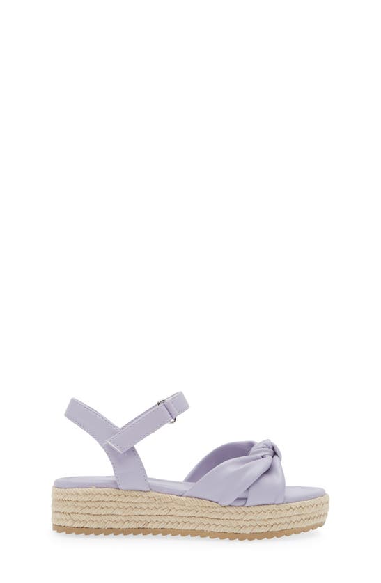Shop Nordstrom Kids' Bren Espadrille Wedge Sandal In Purple Petal