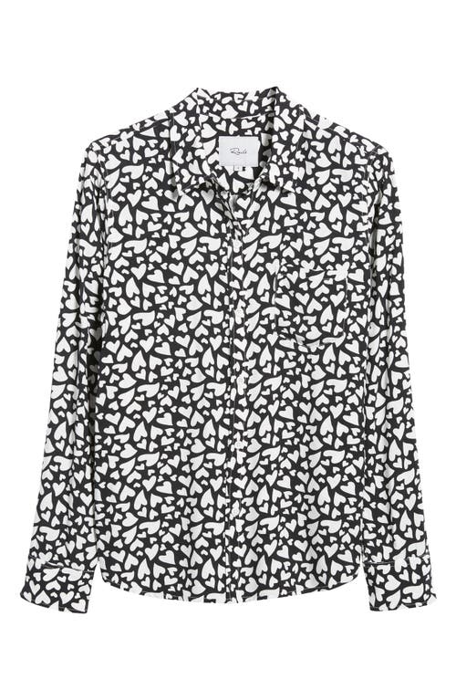 Rails Kathryn Heart Button-front Shirt In Amore