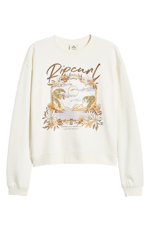 Rip Curl Cosmic Sky Graphic Sweatshirt In Bone