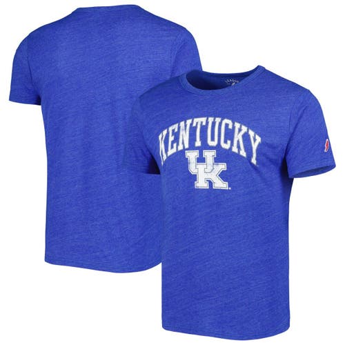 Men's League Collegiate Wear Heather Royal Kentucky Wildcats 1965 Arch Victory Falls Tri-Blend T-Shirt