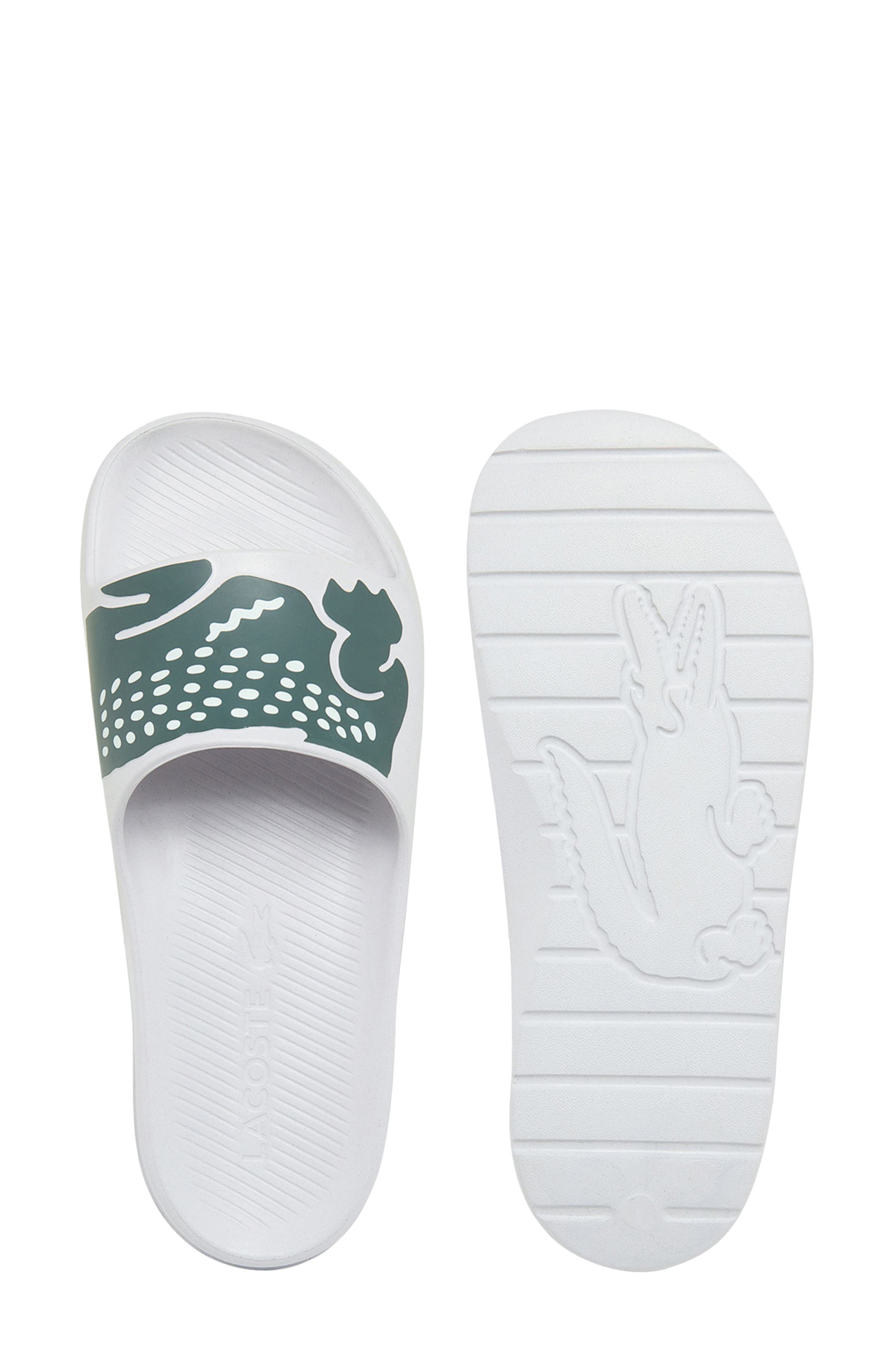 lacoste slides platypus