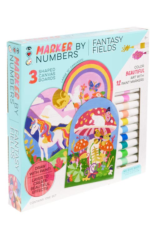 BRIGHT STRIPES Fantasy Fields Marker-by-Number Playset in Multi 