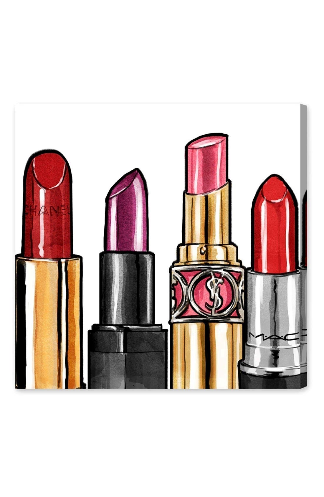 Oliver Gal 'Red Lipstick' Canvas Wall Art Nordstrom