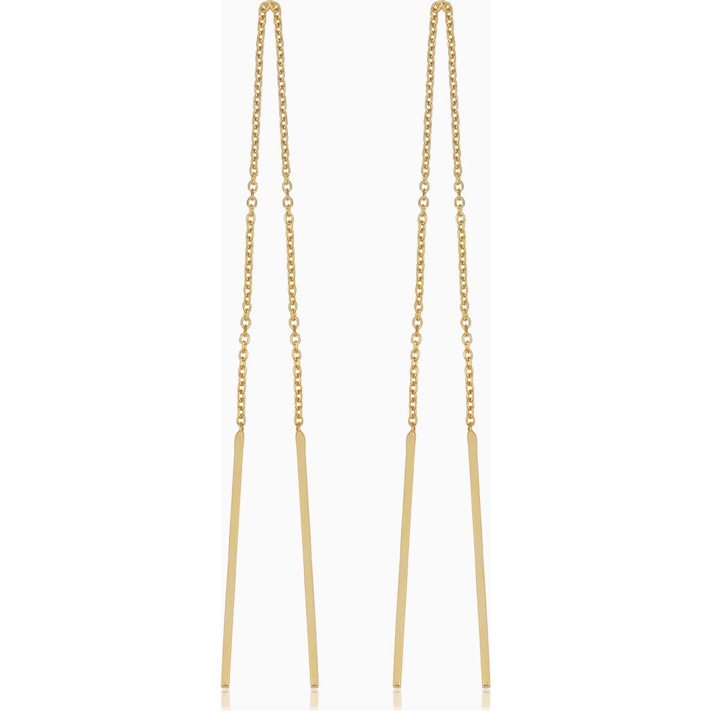 Oradina Vicenza Threaders In Yellow Gold