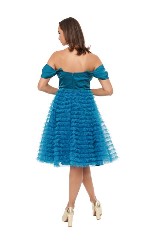 UNIQUE VINTAGE UNIQUE VINTAGE TULLE OFF THE SHOULDER SWING DRESS 