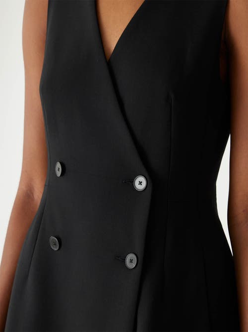 REBECCA TAYLOR REBECCA TAYLOR REFINED SUITING DOUBLE BREASTED MINI DRESS 