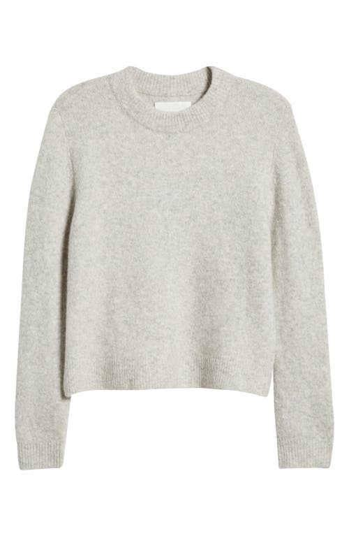 Shop Wyeth Darby Wool & Yak Blend Crewneck Sweater In Fog