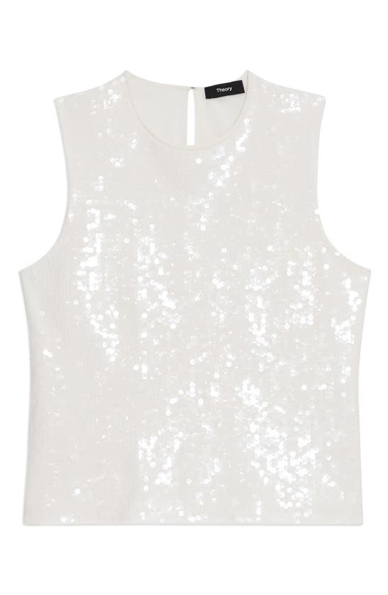 Shop Theory Sequin Shell In White