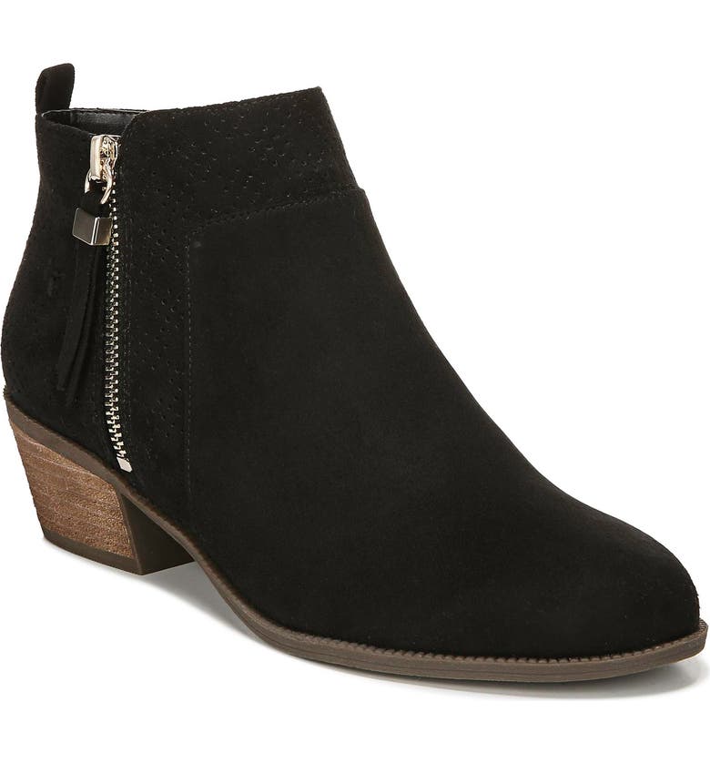 DR. SCHOLL'S Brianna Bootie, Main, color, BLACK FABRIC