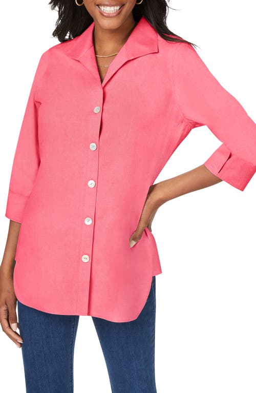 Foxcroft Pandora Non-Iron Cotton Shirt at Nordstrom,