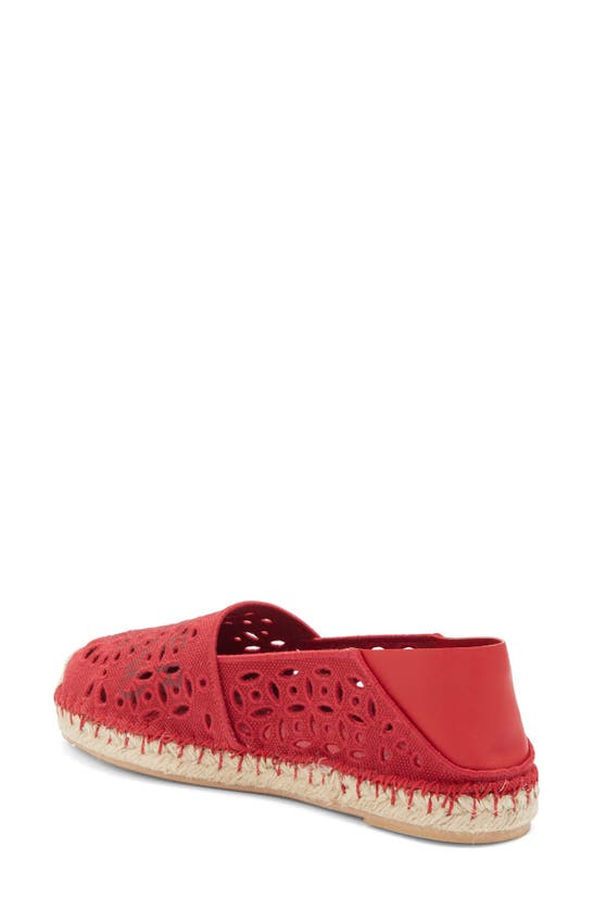 Shop Valentino Espadrillas Flat In Rouge Pur/ Rouge Pur