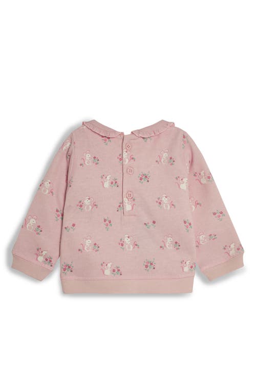 Shop Jojo Maman Bébé Jojo Maman Bebe Pretty Mouse Sweatshirt & Leggings Set In Pink