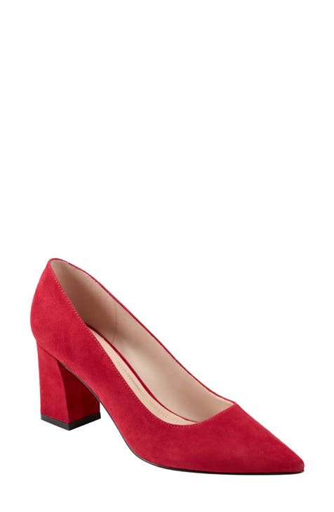 High heels red colour best sale