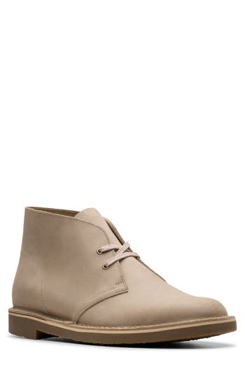 Clarks Buchacre 2 In Beige Suede In Taupe Distressed