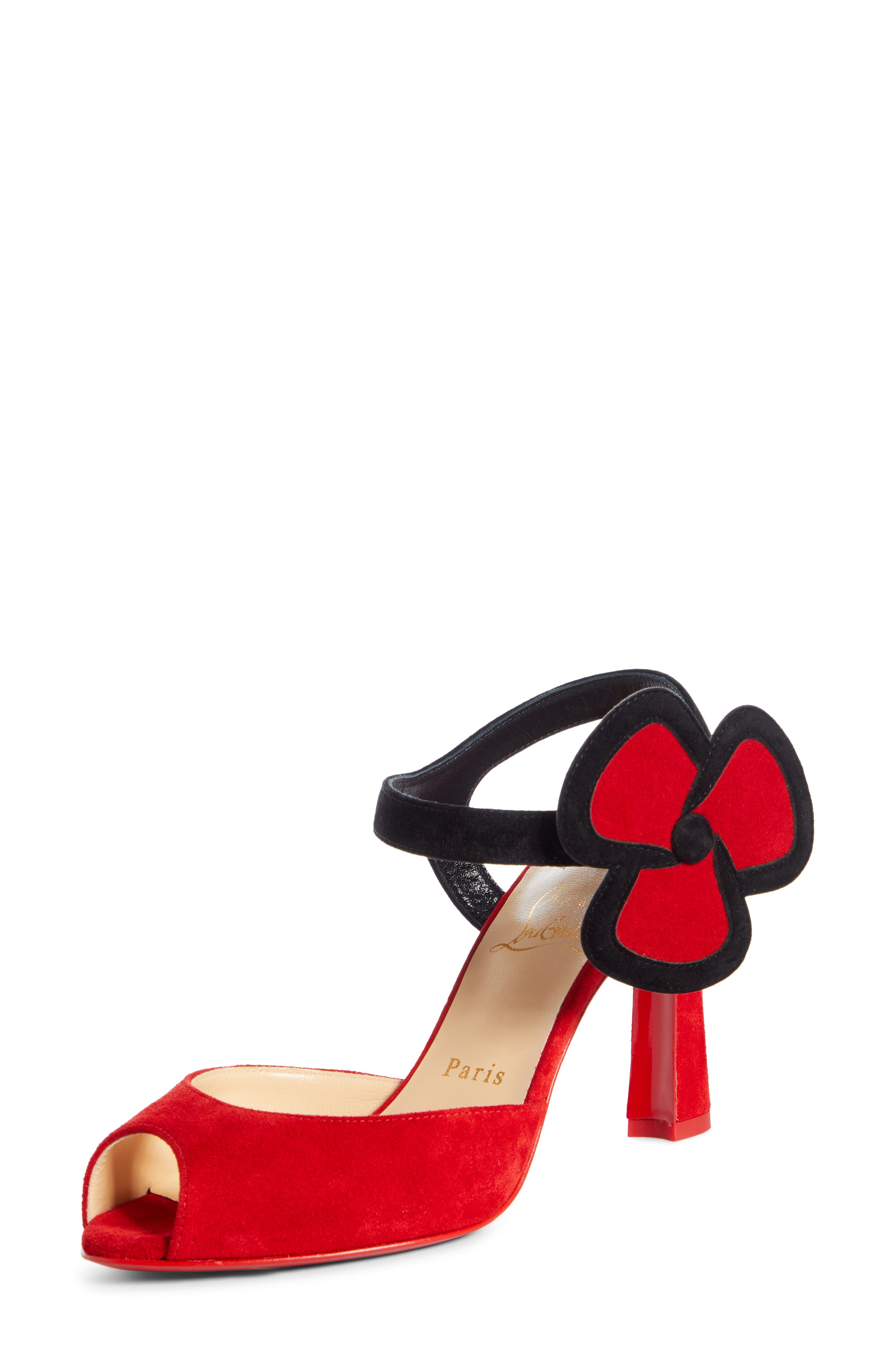 louboutin floral heels