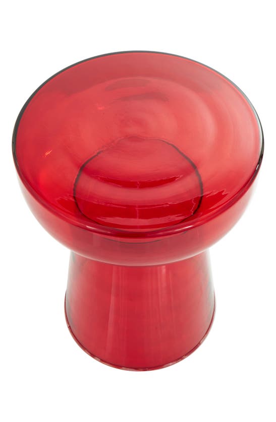 Shop Vivian Lune Home Red Glass Accent Table