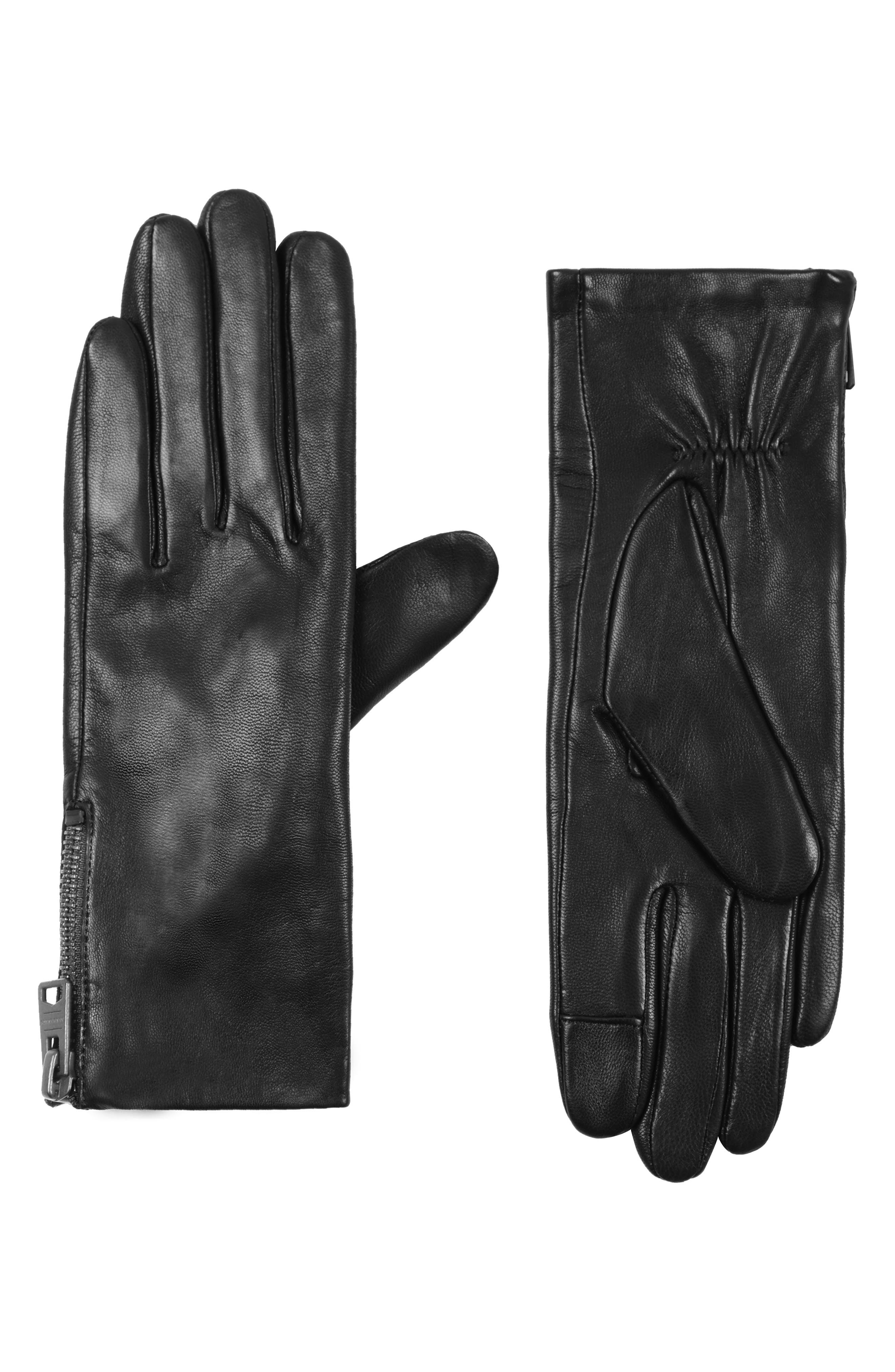 Giorgio Armani Leather Buckle Gloves in Blue for Men Mens Accessories Gloves 