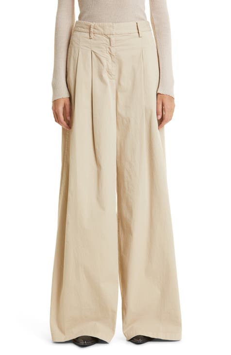 Women's Beige Wide-Leg Pants | Nordstrom