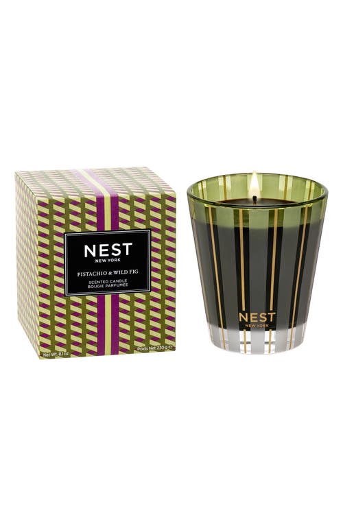 Shop Nest New York Pistachio Wild Fig Scented Candle In Green